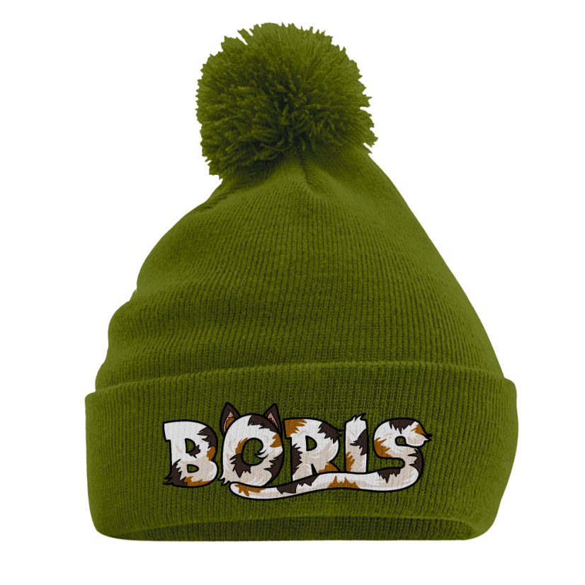 Čepice s bambulí BORIS - zelená