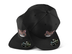 Snapback kocourek Boris - černá