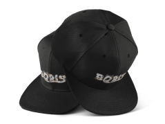 Snapback CHLUPATÝ BORIS s výšivkou - černý