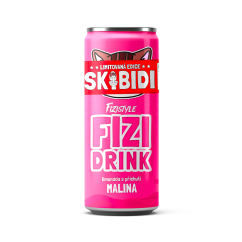 FIZI DRINK - Malina 250ml 1 ks CZE (SKIBIDI EDICE)