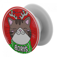 Popsocket - Vánoční kocour Boris