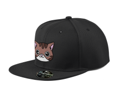 Snapback kocourek Boris - černá