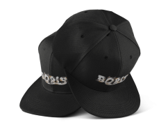 Snapback CHLUPATÝ BORIS s výšivkou - černý