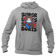 Mikina SUPER BORIS - šedá
