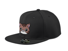 Snapback kocourek Boris - černá