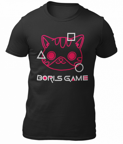 Tričko Boris Game - černé - Velikost: Dospělé - L