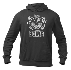 Mikina Svítící KOCOUREK BORIS - černá